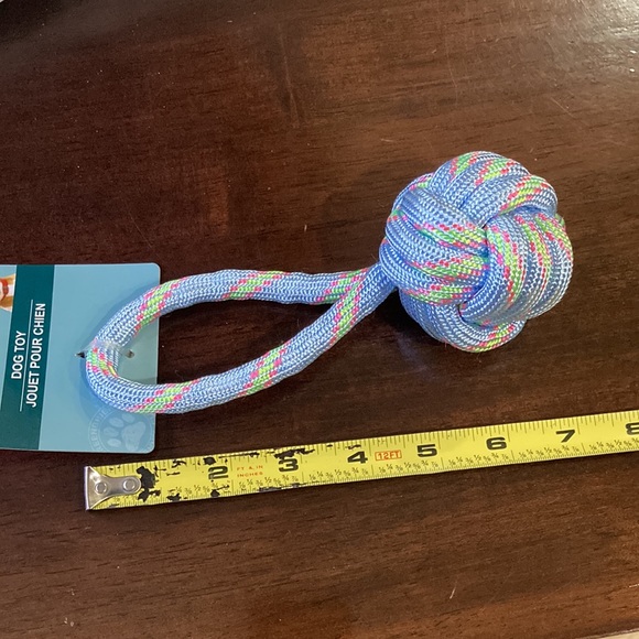 NWT Dog Rope Knot Toy Blue Pink Green - Picture 5 of 6